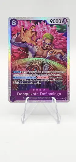 Donquixote Doflamingo OP10-071 Foil SR Royal Blood One Piece TCG NM (b) - Image 1
