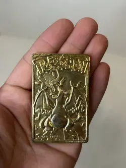 Charizard - Gold Plated Pokemon Card Burger King Promotion 1999 Nintendo - Image 1