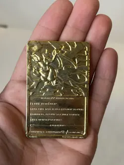 Charizard - Gold Plated Pokemon Card Burger King Promotion 1999 Nintendo - Image 2