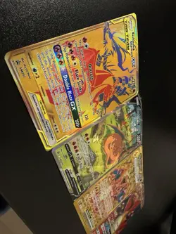 Pokemon TCG Charizard Card Lot of 4 GX Holo V Ex Promo Cards SM Black Star Nm - Image 2