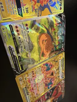 Pokemon TCG Charizard Card Lot of 4 GX Holo V Ex Promo Cards SM Black Star Nm - Image 3