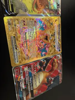 Pokemon TCG Charizard Card Lot of 4 GX Holo V Ex Promo Cards SM Black Star Nm - Image 4