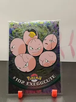 Pokemon #102 Exeggcute Card Topps Chrome 2000 TV Animation Edition - Image 1