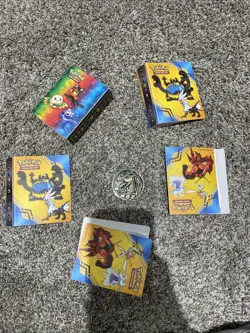 300 Pokemon Cards Bulk Lot - Holos, Commons, Promo, 5 Binders, Charzard Coin🔥🔥 - Image 2