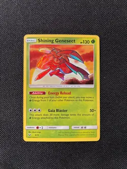 Pokemon Card TCG Shining Genesect Holo Card 9/73 Shining Legends - Image 1