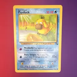 Pokemon Psyduck 53/62 Fossil 1st Edition Regular Common Basic HP50 English Card - Image 1