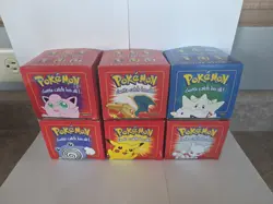 VINTAGE 1999 Burger King Nintendo Pokemon 23K Gold Plated Trading Card Set of 6 - Image 1