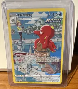Pokemon TCG Octillery Sword & Shield Brilliant Stars Holo Card TG03/TG30 NM/M - Image 1
