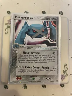 Pokemon TCG Holofoil Metagross EX TCG Card Hidden Legends (95/101) - Image 2