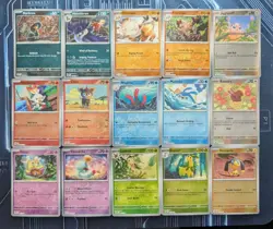 Pokemon Cards lot of 15 (Reverse Holos-Leafeon, Bayleef, Jigglypuff, etc) - Image 1