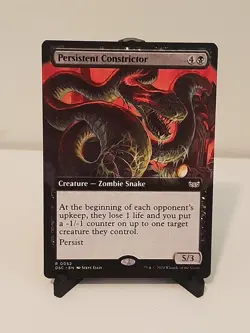 x1 NM MTG Persistent Constrictor Extended Art Non foil Duskmourn:house of horror - Image 1