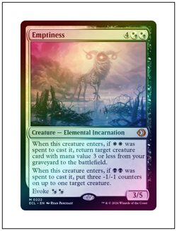 1x Emptiness, Foil, Lorwyn Eclipsed, Magic MTG NM - Image 1