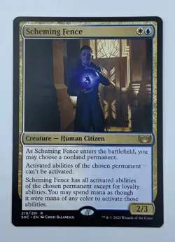 MTG - Scheming Fence - Streets of New Capenna - SNC 219/281 - Rare - Image 1