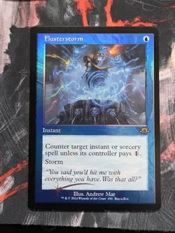 1x Flusterstorm -- Retro Frame - Buy-a-Box Promo - Foil NM-Mint, English Modern - Image 1