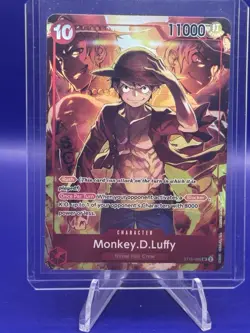 One Piece TCG Monkey D Luffy ST10-006 SR Treasure Booster Set Promo NM - Image 1