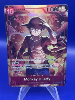 One Piece TCG Monkey D Luffy ST10-006 SR Treasure Booster Set Promo NM - Image 5