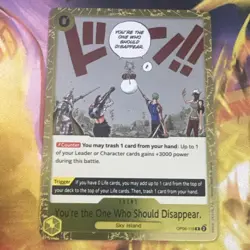 You're the One Who Should Disappear OP06-115 RARE ENGLISH One Piece CCG NM - Image 3
