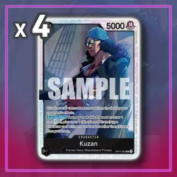 Kuzan OP10-082 Super Rare Royal Blood ONE PIECE TCG x4 - Image 1