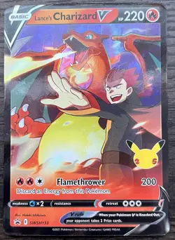 Lance's Charizard V SWSH133 Pokemon TCG Sword & Shield Promo Cards Holo MINT NM - Image 1