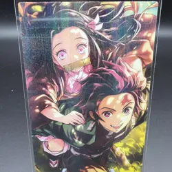 Nezuko & Tanjiro Anime Waifu Card Doujin ACG Goddess Holo - Image 1