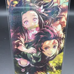 Nezuko & Tanjiro Anime Waifu Card Doujin ACG Goddess Holo - Image 2