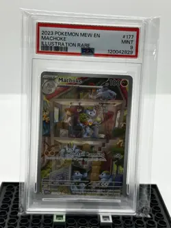 Machoke IR 177/165 Scarlet & Violet 151 Pokemon Card 2023 PSA 9 Mint - Image 1