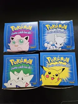 Pokemon 1999 Burger King 23k Gold Plated Cards & Balls Complete Set of 4 - Image 2