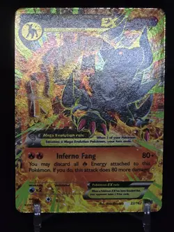 Pokemon M Houndoom EX 22/162 Breakthrough Full Art Mega Holo Ultra Rare Card - Image 3