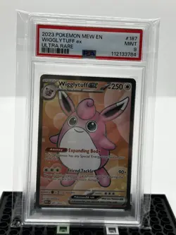 2023 Pokemon Wigglytuff EX #187/165 Scarlet & Violet Holo Card Mew Ultra Rare - Image 1