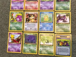 16 - 1st Edition Pokemon Team Rocket Card Lot Charmander, Dark Muk, Zubat, Abra - Image 2