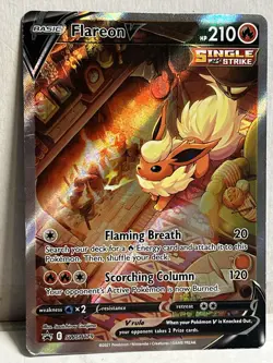 Flareon V SWSH179 SWSH Sword & Shield Promo Cards Holo LP Card 210 HP Basic Foil - Image 1