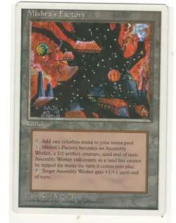 MTG Mishra's Factory 4th Edition Vintage Magic The Gathering TCG - Image 1
