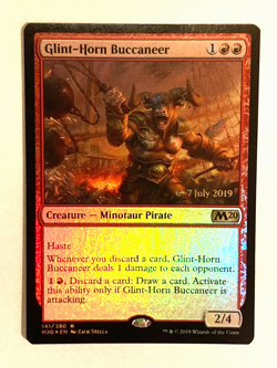 MTG - Glint-Horn Buccaneer / M20 / Prerelease Foil / LP - Image 1