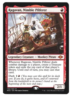 Magic The Gathering Modern Horizons 2 MH2 2021 138 Ragavan, Nimble Pilferer LOT2 - Image 1