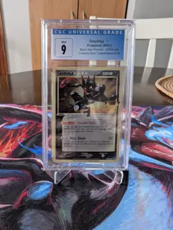 2021 POKEMON SWORD & SHIELD BLACK STAR PROMOS #SWSH144 GRENINJA-GOLD STAR CGC 9 - Image 2