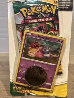 Evolving Skies Blister Pack - Galarian Slowpoke Promo - Pokemon, Swirl - Image 3