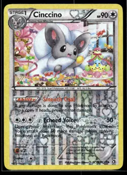 2013 Pokemon Legendary Treasures Radiant Collection RC19 Cinccino NM - Image 1
