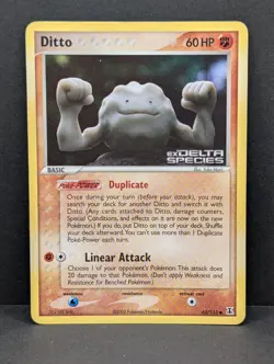 Ditto (Geodude) 62/113 Delta Species Reverse Holo Rare Pokemon TCG Nintendo MP+ - Image 1