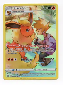 Pokemon TCG - Flareon TG01/TG30 Brilliant Stars Trainer Gallery Holo | NM - Image 1