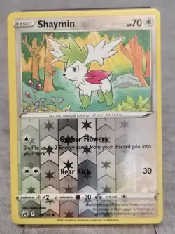 Pokemon TCG Shaymin Crown Zenith 115/159 Reverse Holo Uncommon - Image 1
