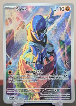 Pokemon Sawk #130/086 English White Flare - Image 1