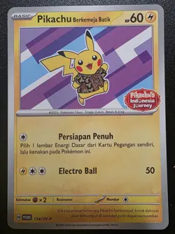 Pikachu Batik Promo 154/SV-P Xatu Indonesia Pokemon - Image 1