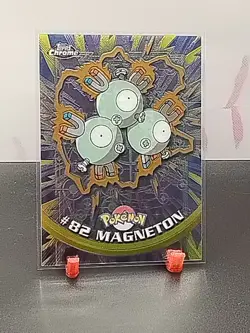 2000 Topps Chrome Pokemon Series 2: Magneton #82 - Image 1