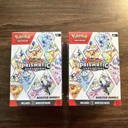 Pokemon Scarlet & Violet Prismatic Evolutions Booster Bundle Sealed Lot of 2 - Image 1