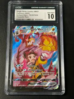 Single Strike Urshifu VMAX TG19/TG30 Brilliant Stars 2022 CGC 10 Pokemon - Image 1