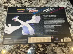 Pokemon TCG Crown Zenith Lugia V Unown v Special Collection Box Sealed - Image 2