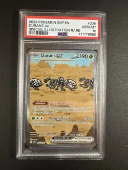 Pokemon Durant EX Surging Sparks PSA 10 236/191 SV08 - Image 1