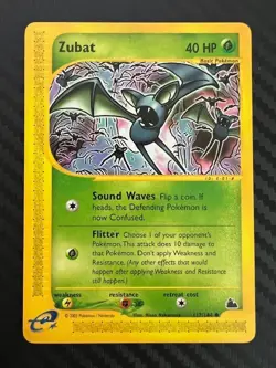 Pokemon TCG Zubat 117/144 Skyridge Regular WOTC Vintage VLP - Image 1