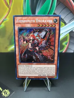 Yu-Gi-Oh! Fiendsmith Engraver RA04-EN049 Secret Rare 1st Ed *Pack Fresh* - Image 1
