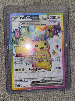 Pokemon TCG Surging Sparks Pikachu EX Full Art Holo Card 219/191 Ultra Rare - Image 1